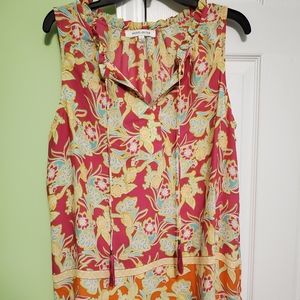 Rose+Olive Sleeveless Blouse - Size L